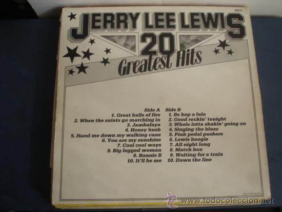 Discos de vinilo: JERRY LEE LEWIS   20 GREATEST HITS - Foto 2