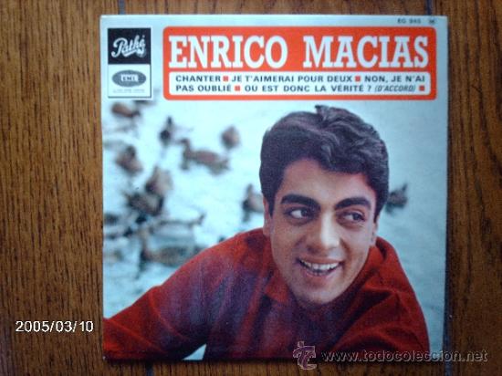 Discos de vinilo: enrico macias   -  chanter  +   3 - Foto 1