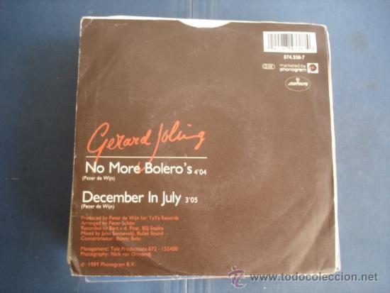 Discos de vinilo: GERARD JOLING  NO MORE BOLERO&acute;S - Foto 2