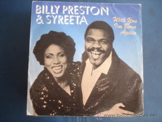 Discos de vinilo: BILLY PRESTON & SYREETA  WITH YOU I&acute;M BORN AGAIN - Foto 1