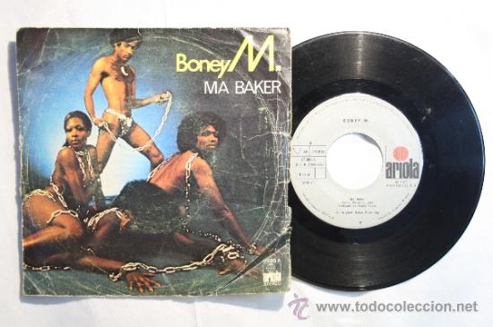 Discos de vinilo: Single - Boney M - Ma Baker - Editado Ariola - 1977 - Espa&ntilde;a - Foto 1
