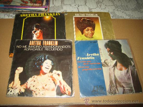 Discos de vinilo: ARETHA FRANKLIN - LOTE DE 4 SINGLES - Foto 1
