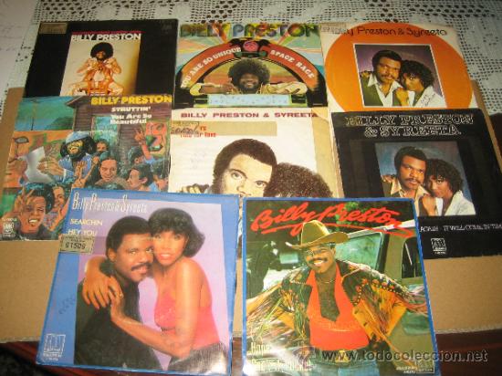 Discos de vinilo: BILLY PRESTON - LOTE DE 8 SINGLES - Foto 1