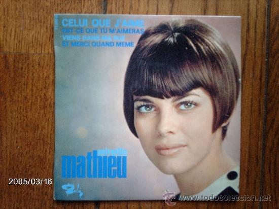 Discos de vinilo: mireille mathieu  -  celui que j&acute;aime  +  3 - Foto 1