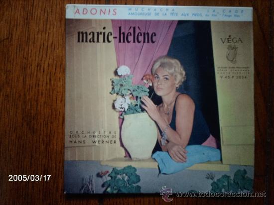 Disques de vinyle: marie-helene   -  adonis  +  3