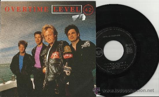 Discos de vinilo: level 42 single overtime espa&ntilde;a 1987 - Foto 1