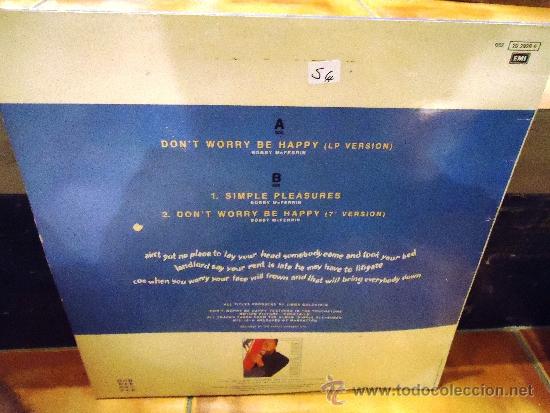 Discos de vinilo: BOBBY McFERRIN DON&acute;T WORRY- BE HAPPY - Foto 2