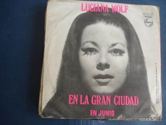 Discos de vinilo: LUCIANA WOLF  EN LA GRAN CIUDAD / EN JUNIO - Foto 2