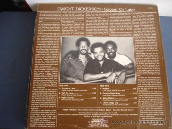 Discos de vinilo: DWIGHT DICKERSON   SOONER OR LATER - Foto 2