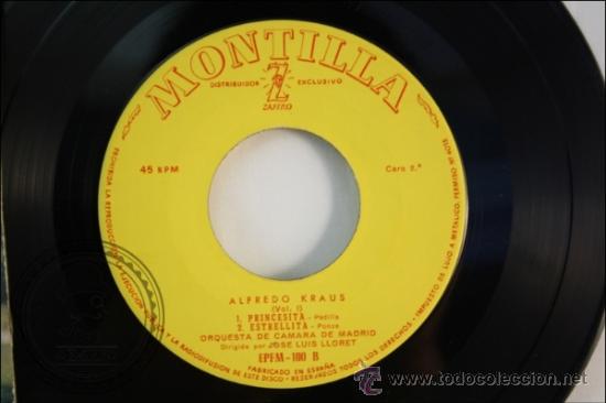 Discos de vinilo: Single - Alfredo Kraus - Granada - Editado Zafiro - Espa&ntilde;a - Foto 2