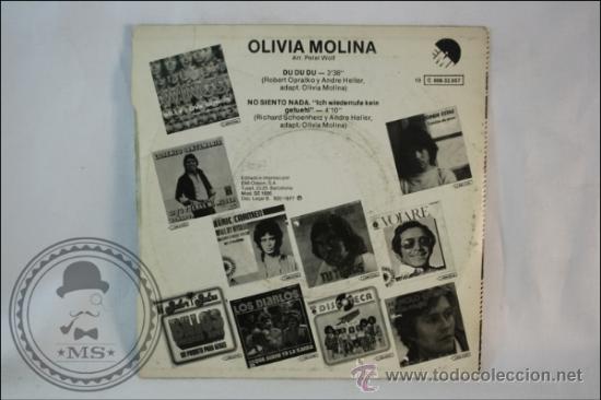 Discos de vinilo: Olivia Molina - Du du du - Emi / Odeon - 1977 - Espa&ntilde;a - Foto 3