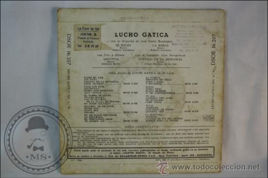 Discos de vinilo: Lucho Gatica - El Reloj - Odeon - 1958 -  Espa&ntilde;a - Foto 3