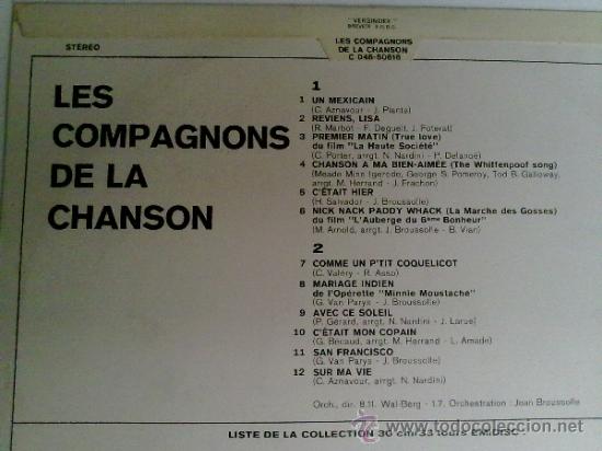 Discos de vinilo: LES COMPAGNONS - Foto 2