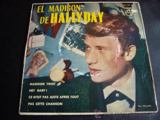 Discos de vinilo: J.HALLYDAY-EL MADISON