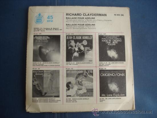 Discos de vinilo: RICHARD CLAYDERMAN BALLADE POUR ADELINE - Foto 2