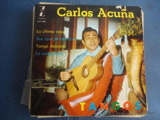 Discos de vinilo: CARLOS ACU&Ntilde;A  LA ULTIMA COPA     EP 4 TRACKS - Foto 1