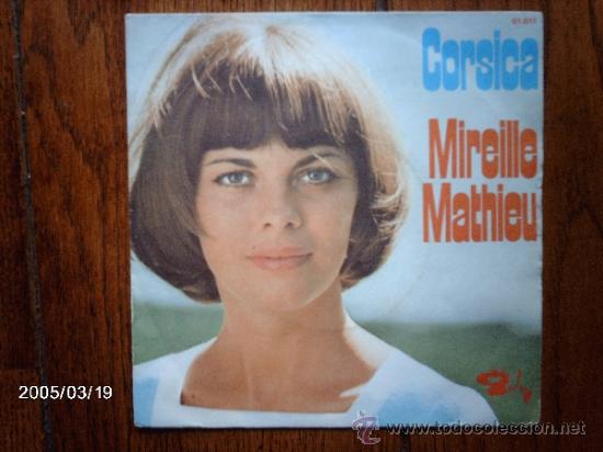 Discos de vinilo: mireille mathieu  -  corsica  +  dieu te garde - Foto 1