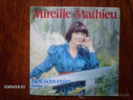 Discos de vinilo: mireille mathieu  -  nos souvenirs ( memory)  +  moliere - Foto 1