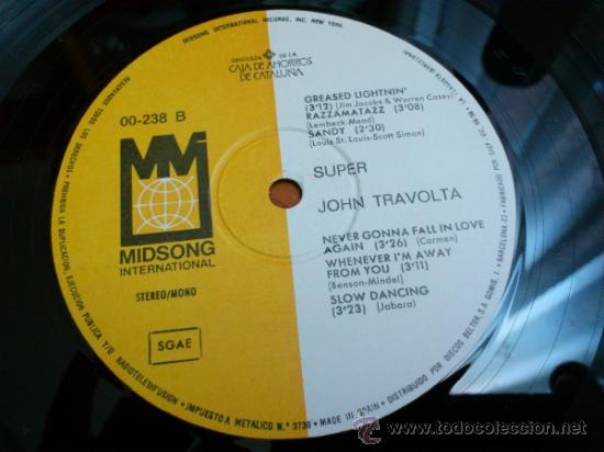 Discos de vinilo: SUPER JOHN TRAVOLTA - Foto 8