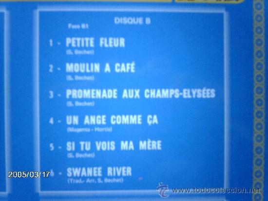 Discos de vinilo: sidney bechet  -  le double disque d&acute;or de sidney bechet - Foto 4