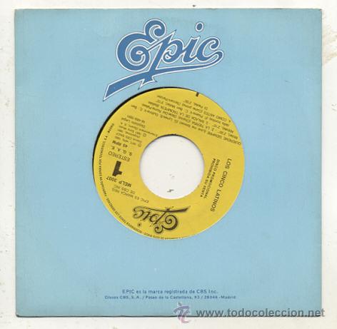 Disques de vinyle: SINGLE PROMO 45 RPM /CINCO LATINOS / PUTPURRI