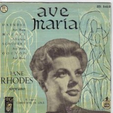 Discos de vinilo: JANE RHODES EP SELLO HISPAVOX EDITADO EN ESPAÑA AÑO 1958. Lote 38992278