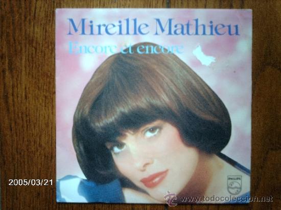 Discos de vinilo: mireille mathieu  -  encore et encore  +  pierrot la musique - Foto 1