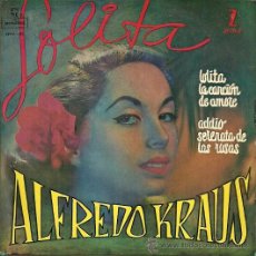 Discos de vinilo: ALFREDO KRAUS EP SELLO MONTILLA-ZAFIRO AÑO 1960 EDITADO EN ESPAÑA. Lote 39011068