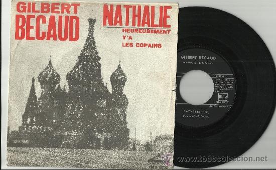Discos de vinilo: gilbert becaud single nathalie italia - Foto 1