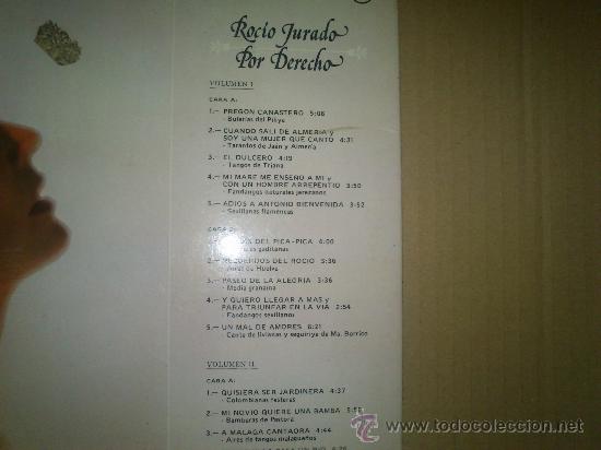 Discos de vinilo: ROCIO JURADO DOBLE LP - Foto 6