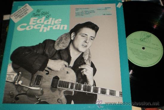Discos de vinilo: eddie cochran lp the many styles 1986 - Foto 1