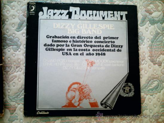 Discos de vinilo: VINILO THE ORIGINAL DIZZY GILLESPIE BAND (JAZZ DOCUMENT) - Foto 1