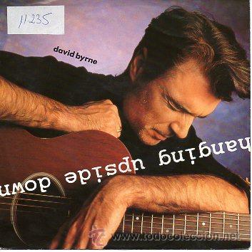 Discos de vinilo: david byrne 7 sg hanging upside down (edit) + tiny town (album version), german edit - Foto 1