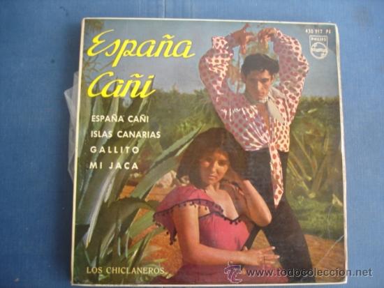 Discos de vinilo: LOS CHICLANEROS  ESPA&Ntilde;A CA&Ntilde;I   EP - Foto 1