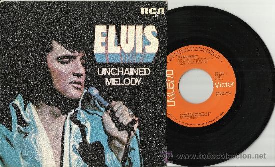 Discos de vinilo: elvis single unchained melody espa&ntilde;a 1978 - Foto 1