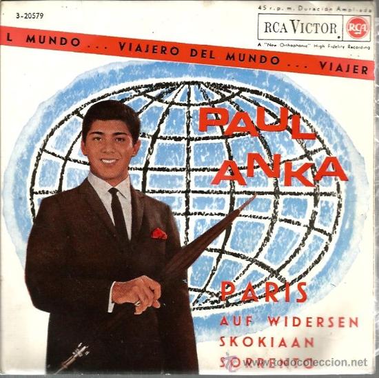 Discos de vinilo: EP PAUL ANKA : PARIS - Foto 1