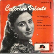 Discos de vinilo: EP CATERINA VALENTE : THE BREEZE AND I ( ANDALUCIA ) 