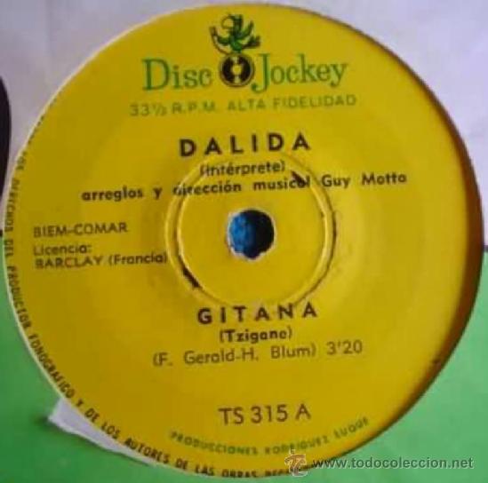 Discos de vinilo: Siete sencillos argentinos de Dalida - Foto 1