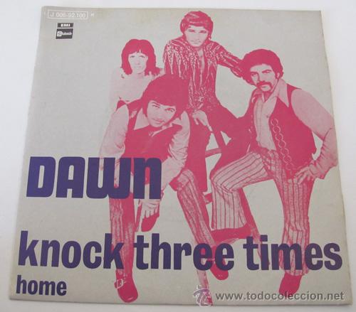 Discos de vinilo: DAWN - KNOCK THREE TIMES - SINGLE 1971 - Foto 1