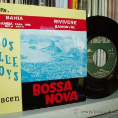 Discos de vinilo: LOS BLUE BOYS EP BAHIA + 3 RARISIMO BOSSA NOVA SPAIN NUEVO. Lote 39135789