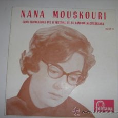 Dischi in vinile: NANA MOUSKOURI. GRAN TRIUNFADORA DEL II FESTIVAL DE LA CANCIÓN MEDITERRANEA. FONTANA. 1960