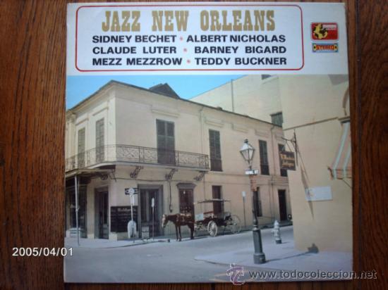 Discos de vinilo: jazz new orleans  -  sidney bechet  +  albert nicholas  +  claude lutter  +  .... - Foto 1