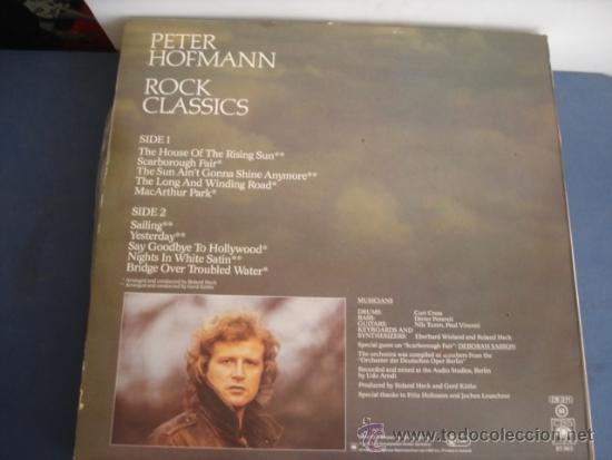 Discos de vinilo: PETER HOFMANN  ROCK CLASSICS - Foto 2