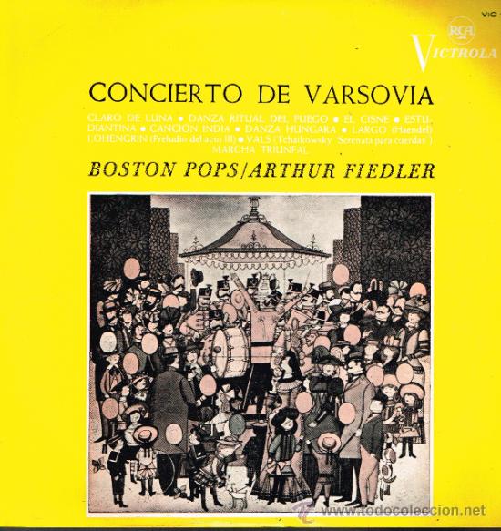 Discos de vinilo: Boston Pops - Concierto de Varsovia - Lp 1966 - Foto 1