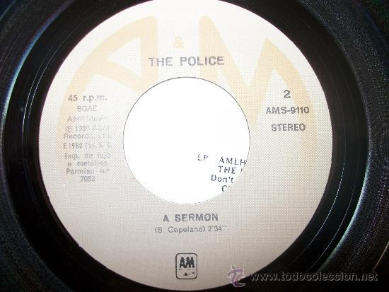 Discos de vinilo: EP THE POLICE - DE DO DO DO, DE DA DA DA + A SERMON - 1980 - Foto 2