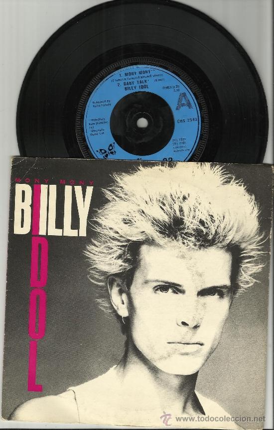Discos de vinilo: billy idol ep mony,mony u.k. 1981 - Foto 1