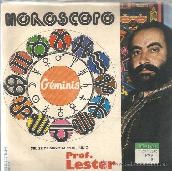 Discos de vinilo: SINGLE PROFESOR LESTER : HOROSCOPO : GEMINIS - Foto 1