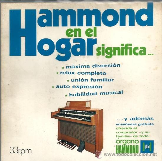 Discos de vinilo: SINGLE FLEXI DISC PROMOCIONAL DEL ORGANO HAMMOND - Foto 1
