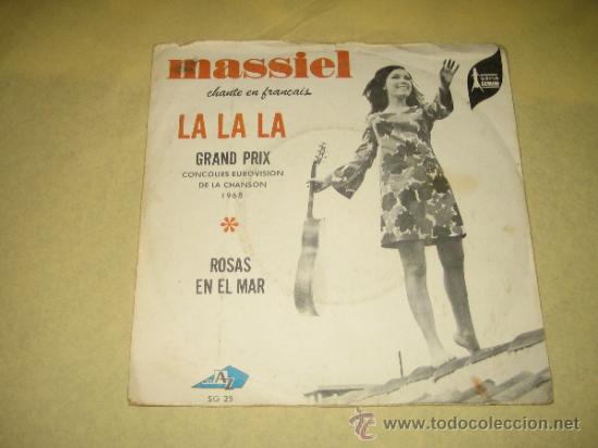 Discos de vinilo: MASSIEL- LA,LA,LA - CANTADO EN FRANCES - ED. FRANCIA - Foto 1
