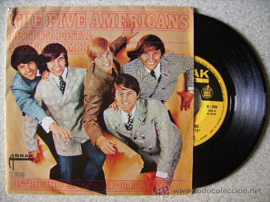 Discos de vinilo: THE FIVE AMERICANS....DISTRITO POSTAL + 1..PEDIDO MINIMO 5&euro; - Foto 1